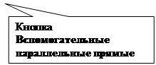 Прямоугольная выноска: Кнопка Вспомогательные параллельные прямые