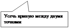 Прямоугольная выноска: Усечь кривую между двумя точками