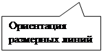Прямоугольная выноска: Ориентация размерных линий
