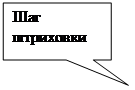 Прямоугольная выноска: Шаг штриховки