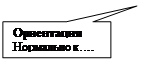 Прямоугольная выноска: Ориентация
Нормально к….