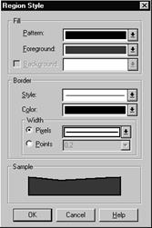 Выбор стиля области